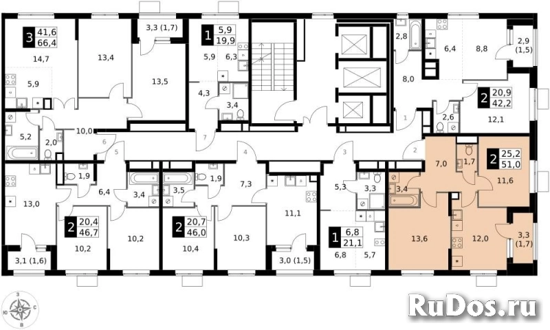 Продам 2 комнатную квартиру 51 м2 изображение 4