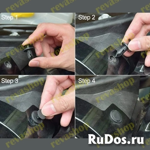 Заклепки автомобильные с набором инструментов для снятия обшивки изображение 9