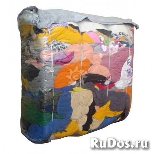 Ветошь ХБ цветной в брикетах фото