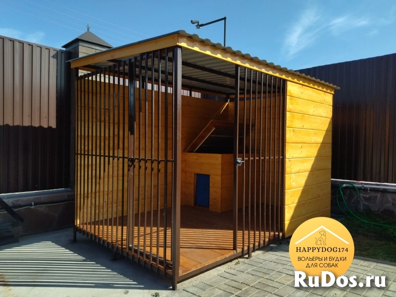Уличный вольер для собак изображение 10