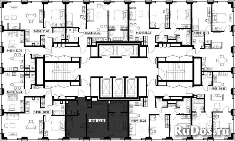 Продам 2 комнатную квартиру 52.43 м2 изображение 3