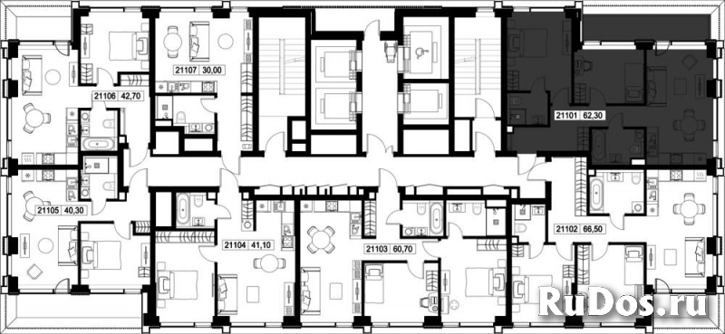 Продам 2 комнатную квартиру 62.3 м2 изображение 3