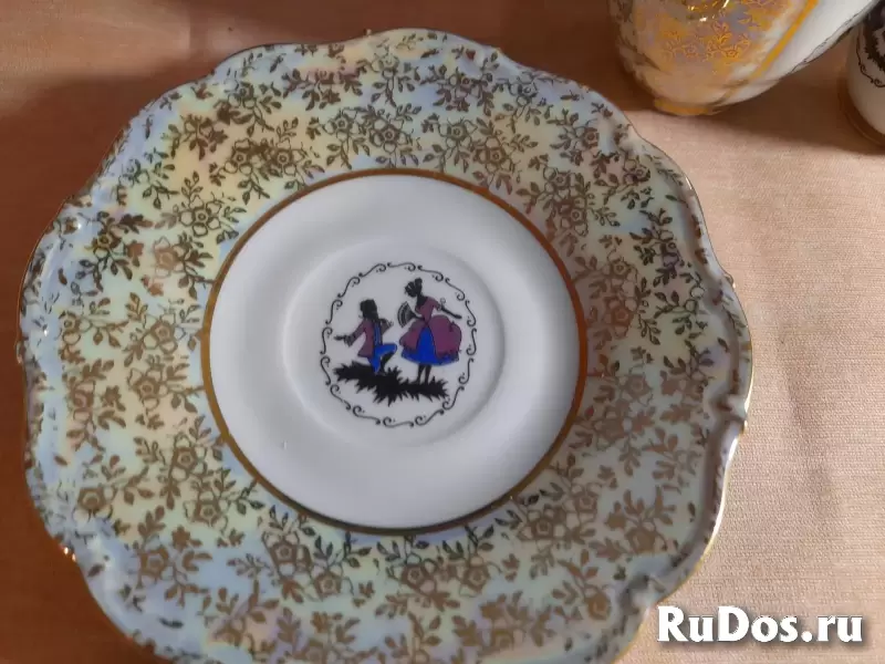 Кофейный позолоченный набор из Чехословакии изображение 3