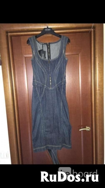Платье новое dolce&gabbana италия s 42 44 джинсовый сарафан корсе фото
