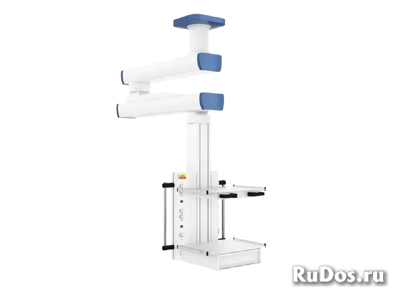 Потолочная двухплечевая вертикальная медицинская консоль CADUCEUS C2E-V фотка