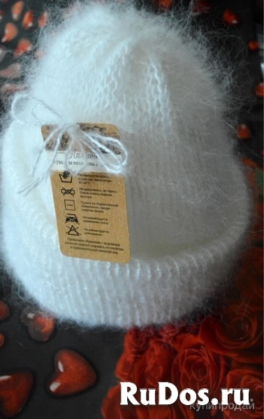 Пончо ручной работы из пуха ангорской козы изображение 7