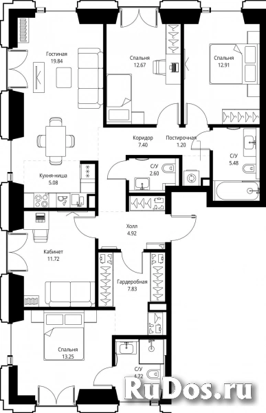 Продам 4 комнатную квартиру 109.62 м2 фотка