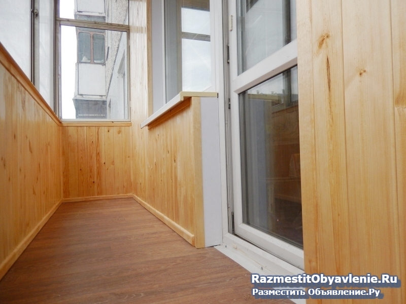 Отделка, утепление  балкона вагонкой в  Красноярске изображение 8