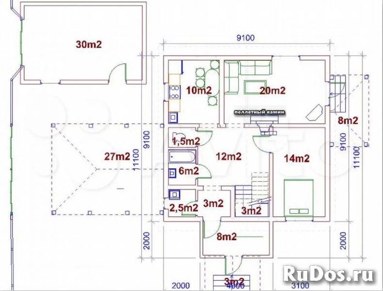 Дом 170 м² на участке 15 сот. изображение 11