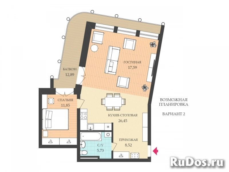 Продам 2 комнатную квартиру 71 м2 фотка