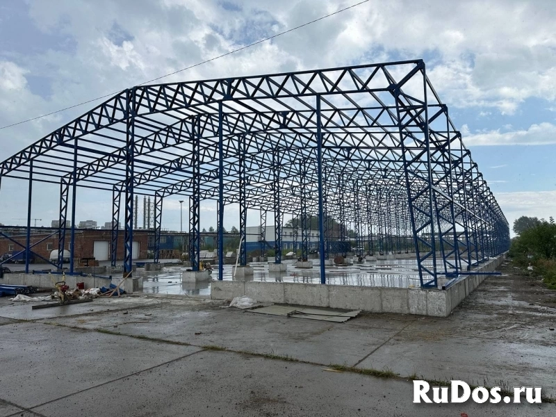 Строительство ангаров, складов из сэндевич панелей фотка