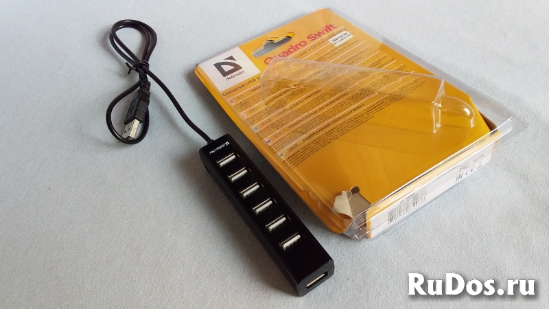 2 USB-разветвителя Defender и buro на 7и 4 порта бу в отл.сост. фотка