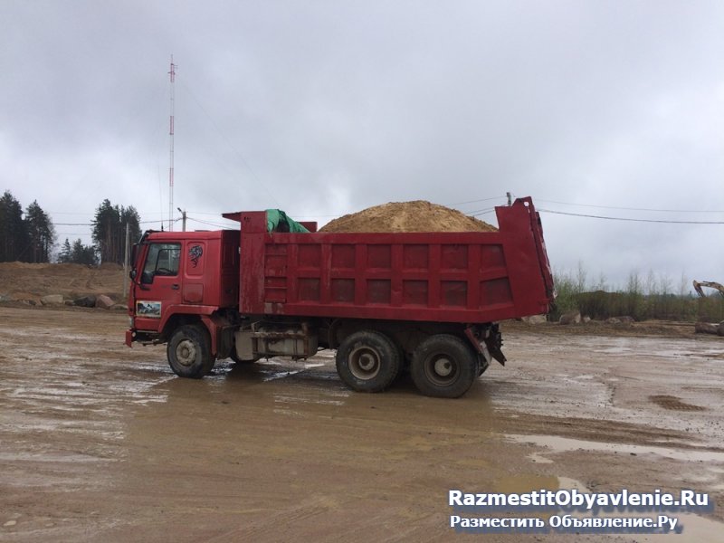 Песок Серый Желтый речной 1 до 25 тонн доставим изображение 3
