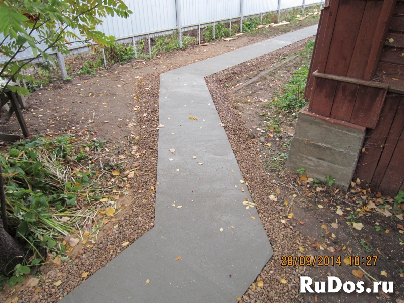 Отмостка Тропинки Бетонные полы Стяжка изображение 4