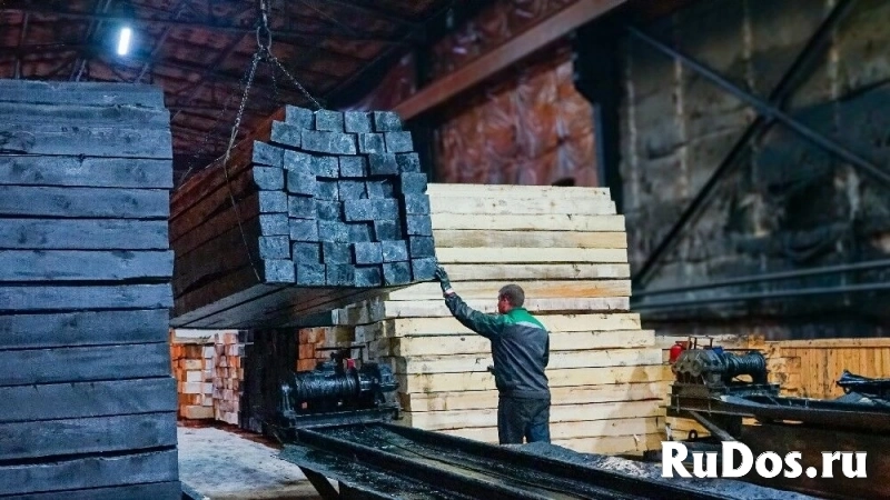 Шпала деревянная пропитанная тип 2 фото