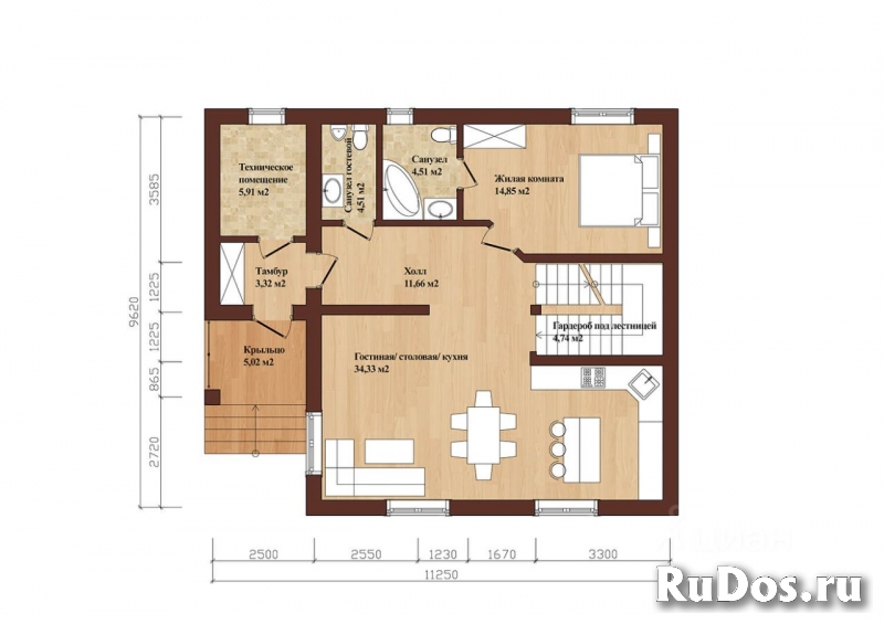 2-этажный коттедж, 220 м² изображение 3