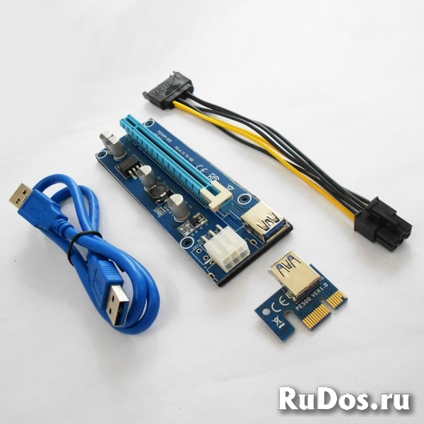 Переходник PCI-e 1X to PCI-express фотка