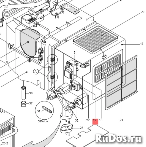Резистор мотора отопителя Hyundai R210LC-7 (XKAN-00083) фотка