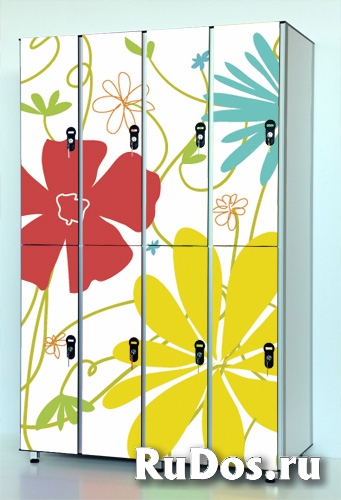 Шкафы из HPL пластика для отелей, гостиниц и переодевания. Ячейки изображение 5