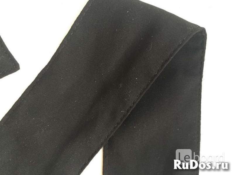 Пояс лента ткань черная аксессуар на волосы голову ремень 12 см ш изображение 4