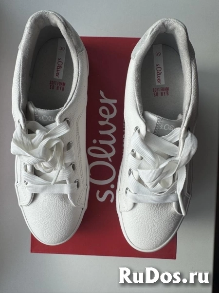 Кроссовки Oliwer белые женские 39 размер кожзам новые платформа кеды кроссы спортивные слипоны обувь на шнурках изображение 11