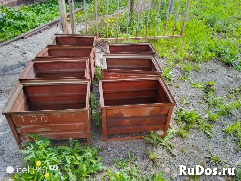 Тара, ящики, мульды, металлические 620х420х420мм изображение 4
