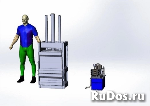 Пресс-пакетировщик вертикальный Кубер-4ВА из стали AISI 304 для п фотка