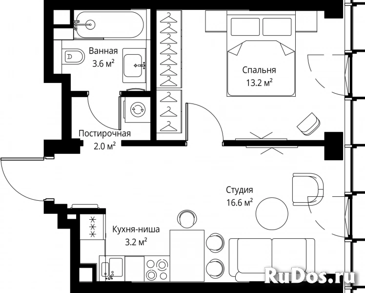 Продам 1 комнатную квартиру 38.6 м2 фотка