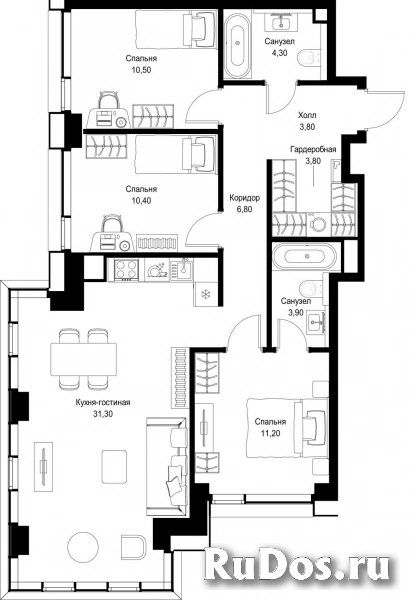 Продам 3 комнатную квартиру 86 м2 фотка