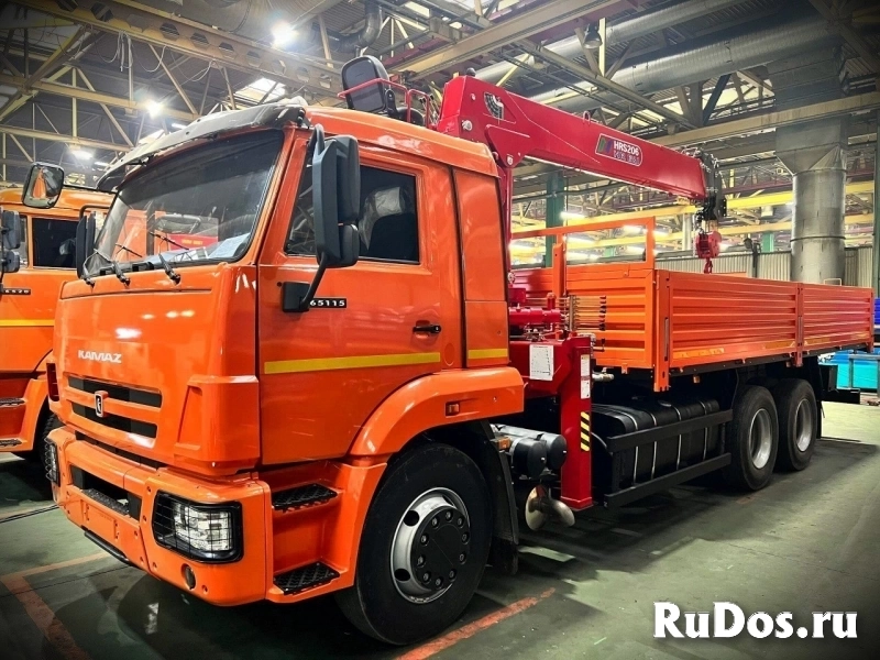 Бортовой КамАЗ 65115-48 с КМУ HORYONG HRS 206 фото