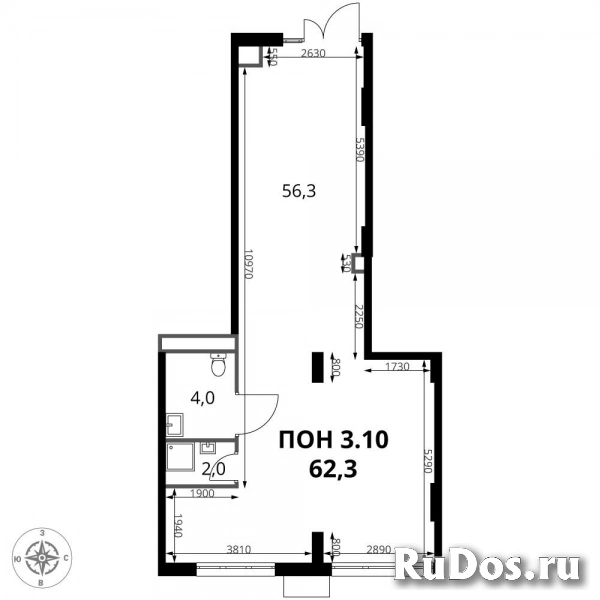 Продам коммерческую недвижимость 62.3 м2 изображение 3