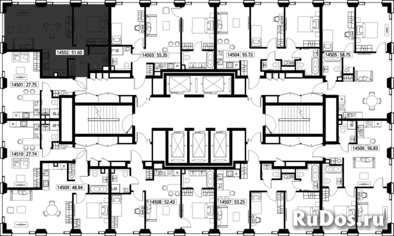 Продам 1 комнатную квартиру 51.6 м2 изображение 3