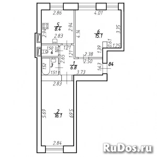 Продам 2 комнатную квартиру 50 м2 фотка