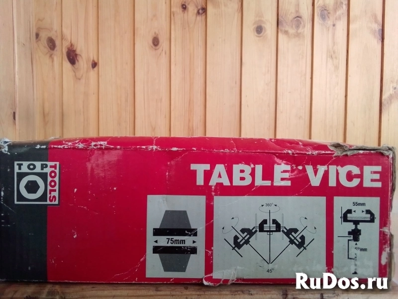 Тиски поворотные настольные TOP TOOLS. изображение 4