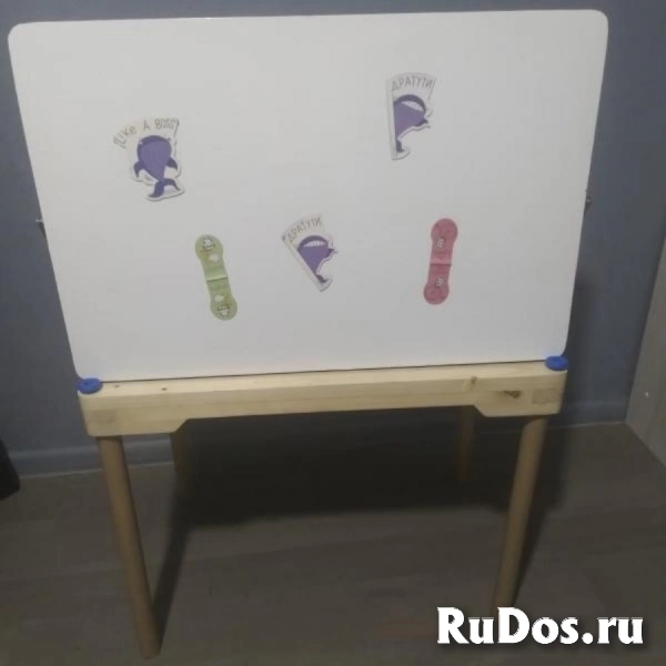 Стол песочница магнитно-меловой IKEA flisat икея изображение 3