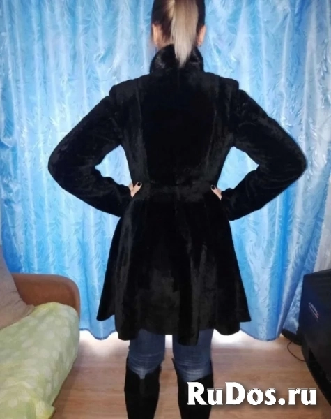 Шуба из стриженного ягнёнка изображение 4