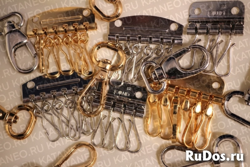 Уголок для папки. Пружина для ключницы. Уголки для паспортных обложек. Ключница металлическая. Кнопки галантерейные. изображение 3