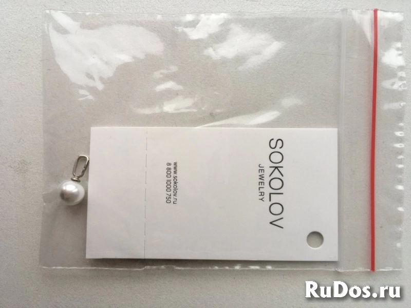 Кулон подвеска новая sokolov серебро белый жемчуг 2 штук в наличи изображение 3