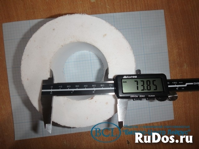 Втулка фторопластовая Ф4 белая 143/74х69 ТУ фотка