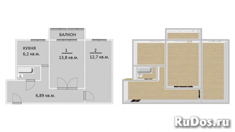Квартира в хорошем состоянии, п. Правдинский изображение 9