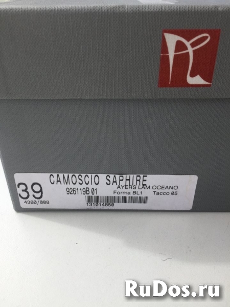 Балетки новые ballin италия 39 размер синие замша замшевые подошв изображение 8