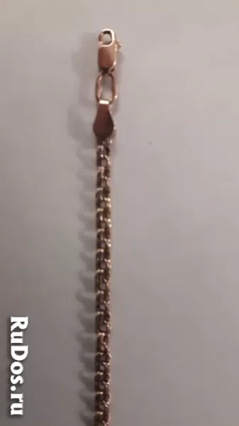 Золотая цепь в комплекте с крестом изображение 8