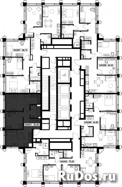 Продам 2 комнатную квартиру 53.4 м2 изображение 3