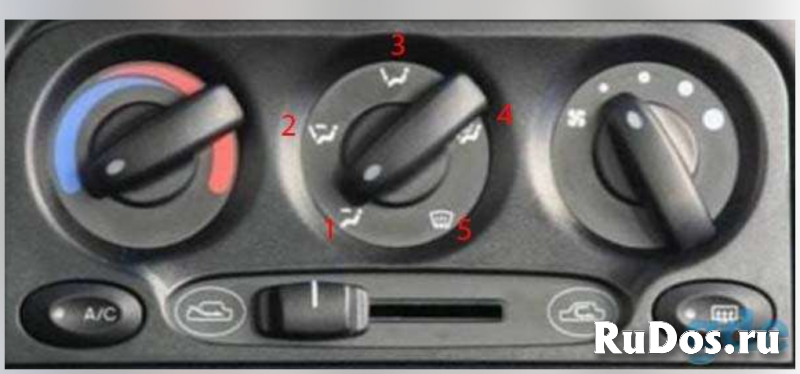 Рычаг заслонок отопителя салона Дэу Матиз фотка