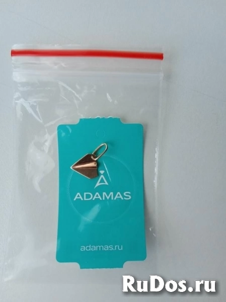 Кулон подвеска Адамас самолет позолота серебро новый сереряный ук фотка