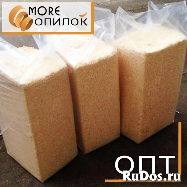 Опилки, Стружка (хвойные) - в брикетах (опт от производителя) - подстилка для с/х предприятий с ДОСТАВКОЙ в ваш регион. изображение 3