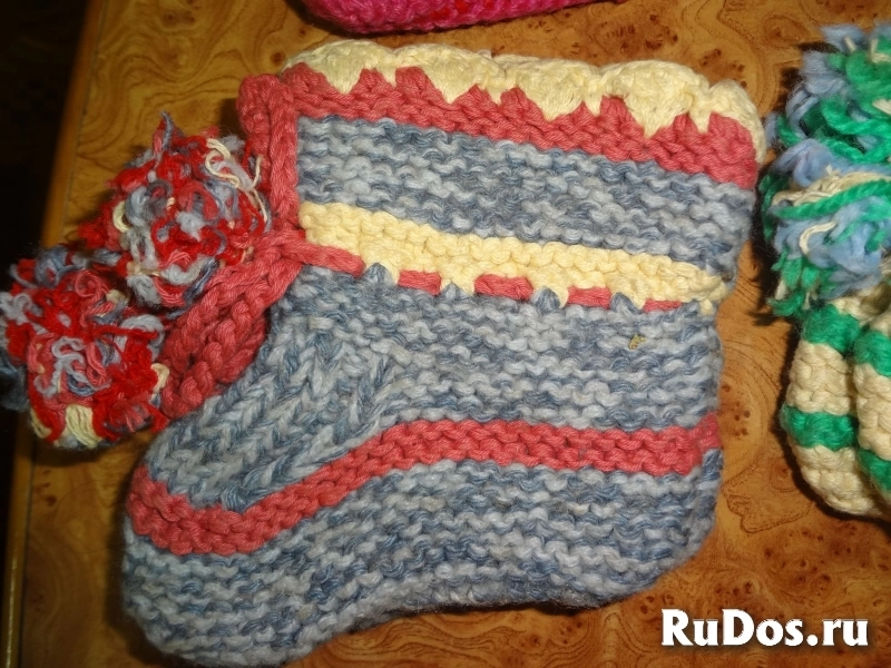 Пинетки вязаные детские изображение 3