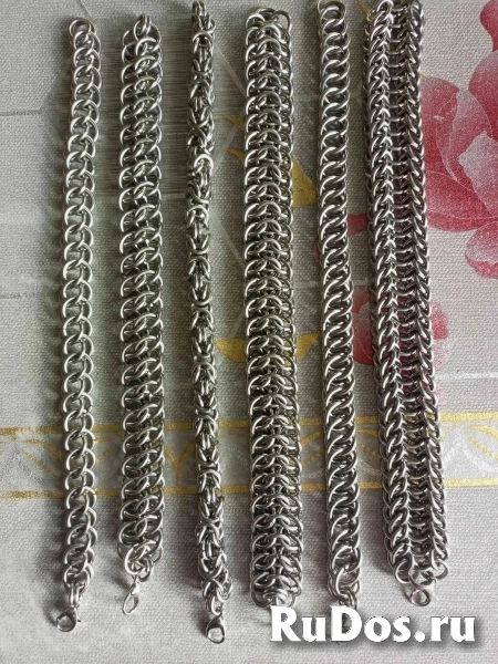 Браслеты и цепи кольчужного плетения изображение 10