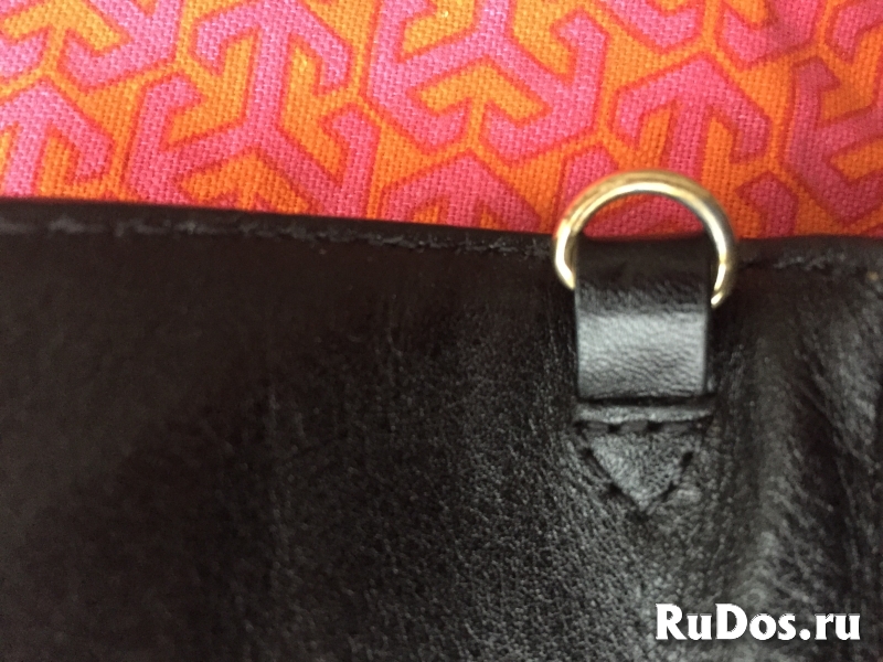Клатч Tory Burtch оригинал черный кожа сумка женская кожаная мода изображение 5