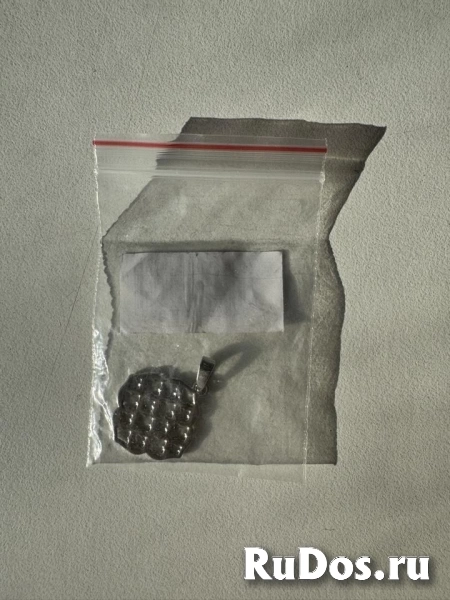 Кулон подвеска 585 Золотой цветок серебристый листок бижутерия украшение фотка